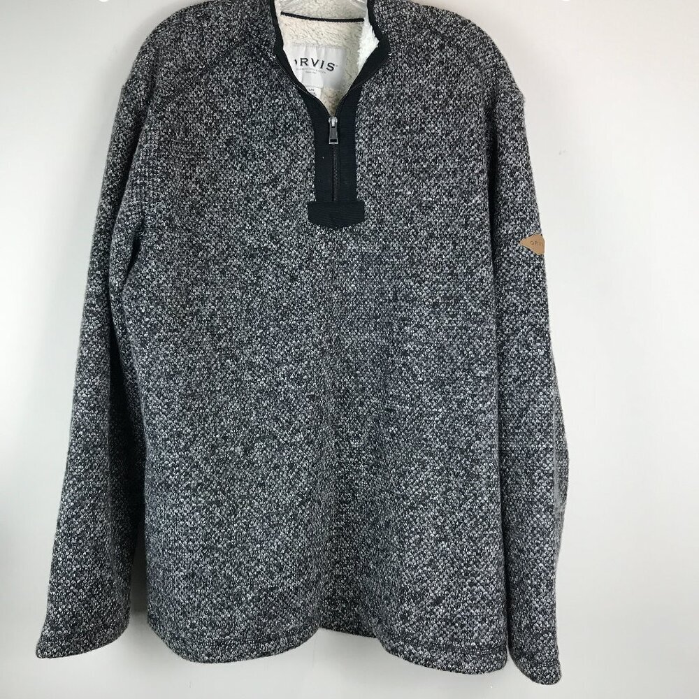 Women's Orvis fleece lined 1/4 Zip pull over Size L